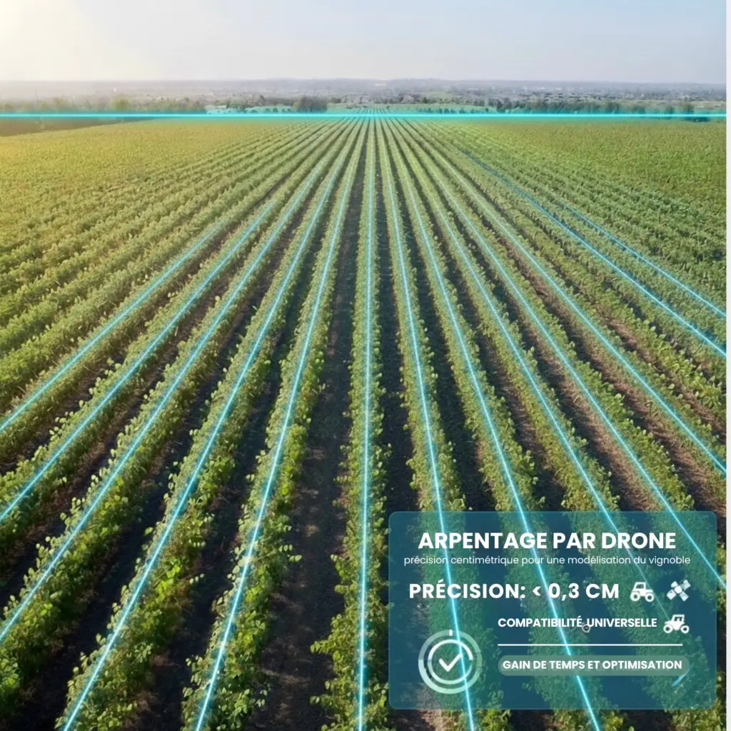 Analyse vigne par drone pour viticulture de précision - Arpentage